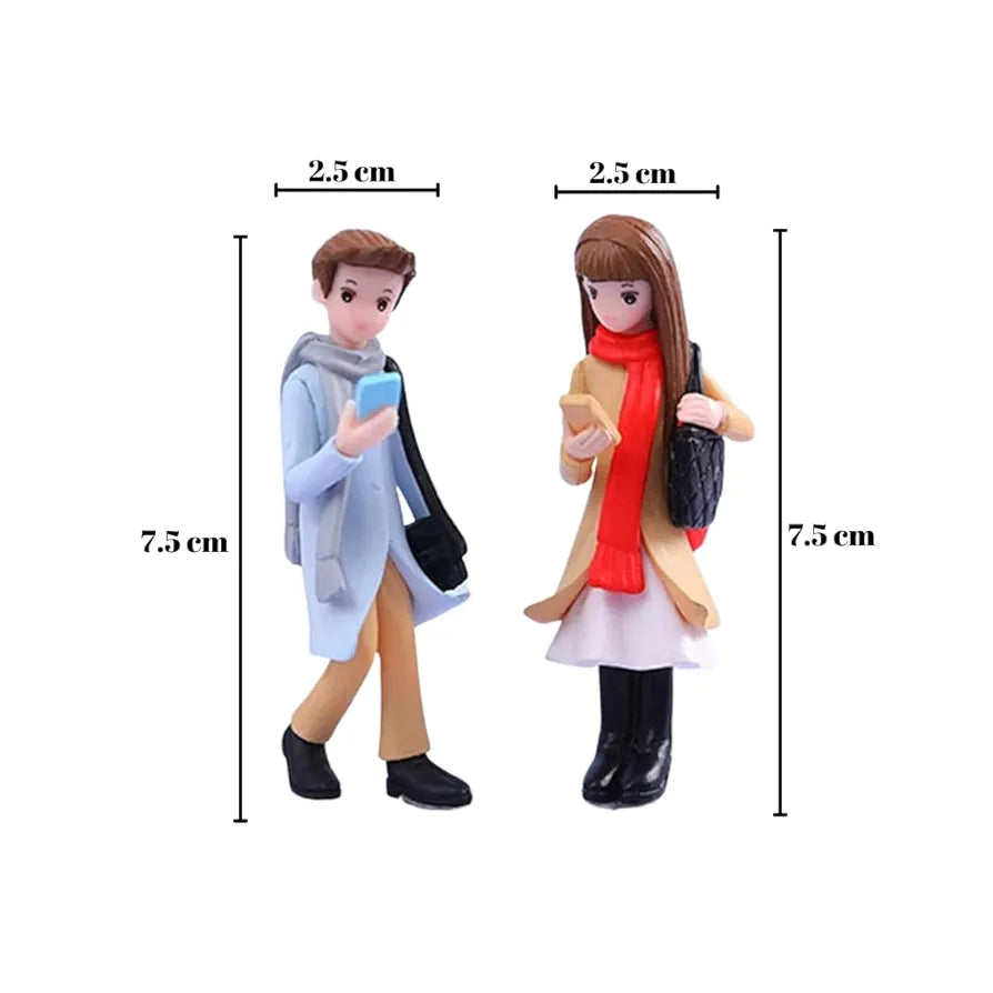 Satyam Kraft 2 Couple Resin Set Couple Miniature Romantic Showpiece