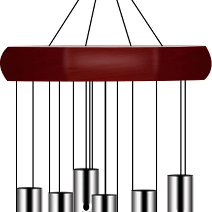 Memorial Wind Chimes Outdoor Large Deep Tone Wind Chime with 6 Tuned Tubes Elegant Chime