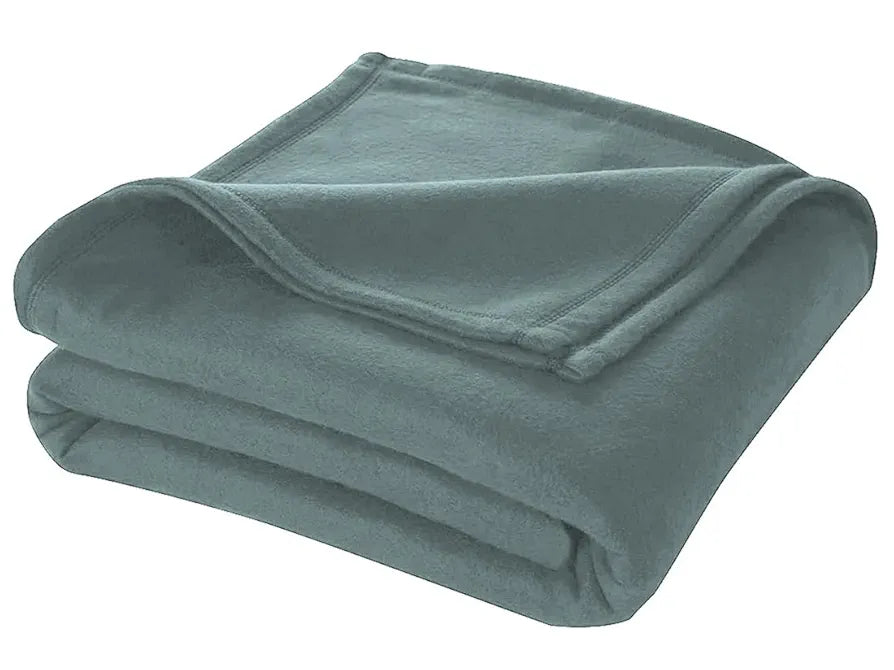Cloth Fusion Polar Fleece AC Blanket for Winter Single Bed Soft Woolen Blanket for Travel & Sleeping Charcoal