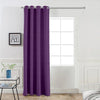 Divine Casa Elegant 7 Feet Velvet Blackout Door Curtain Luxurious Thermal Insulation Room Darkening & Noise Reducing Premium Opaque Single Panel Colour Plum (Pack of 1)