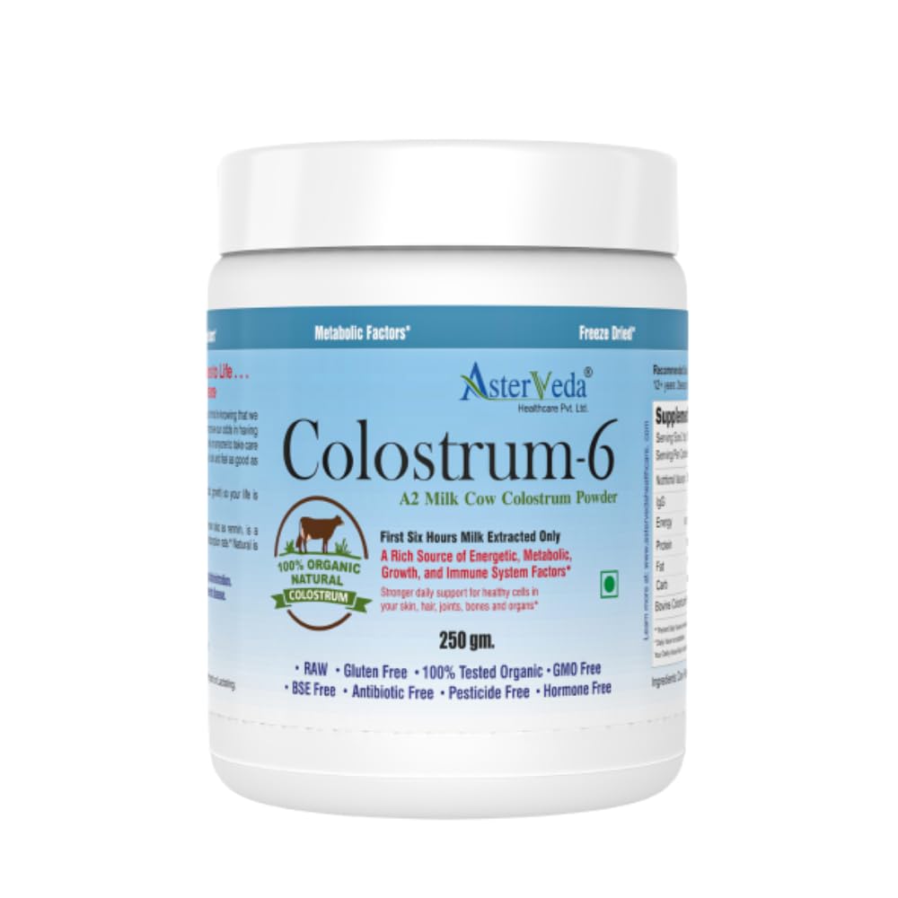 Asterveda Organic Gir Cow Colostrum Powder - 250 gms
