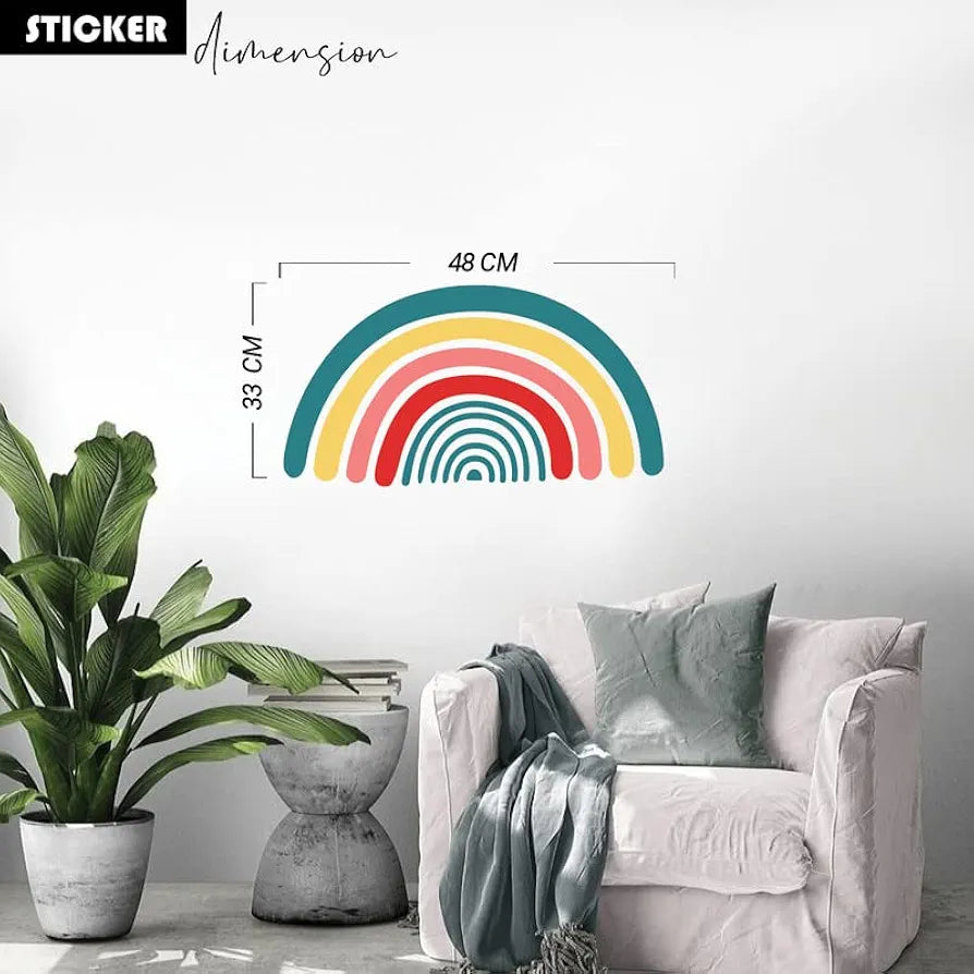 Kotart Rainbow Printed Vinyl Wall Stickers/Decals