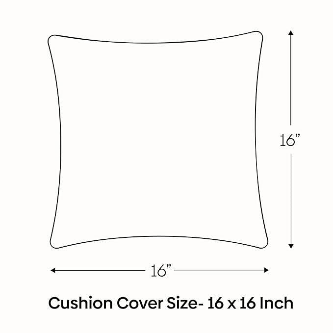 Haus & kinder Decorative Embroidered Cushion Cover  | Colour Lone Flower