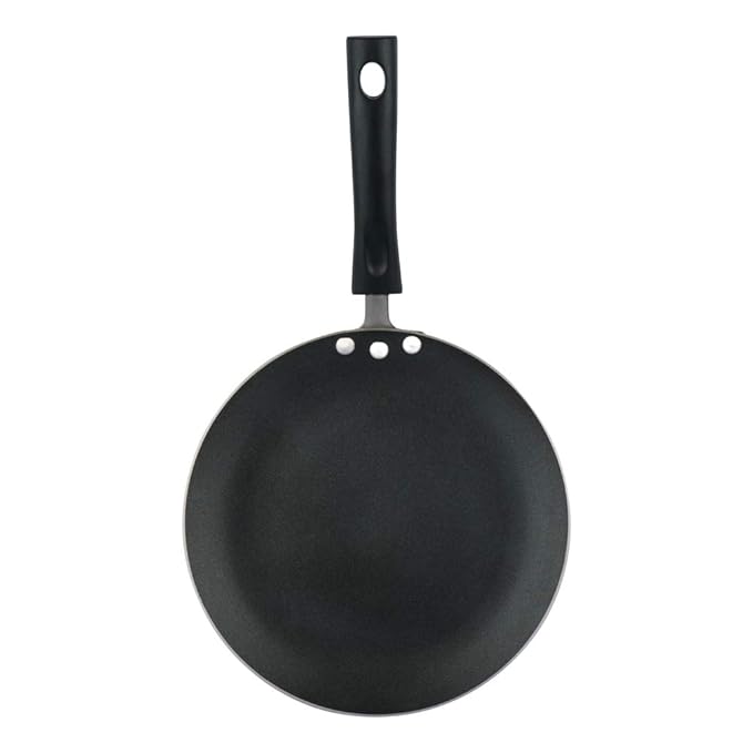 Vinod Zest Aluminium Non Stick Concave Tawa - 24cm | Roti/Chapati/Paratha/Dosa Tawa | 4mm Thick | Bakelite Handle