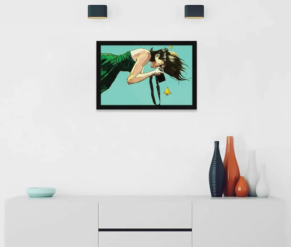 ArtX Paper Abstract Girl Framed Painting Wall Art Painting