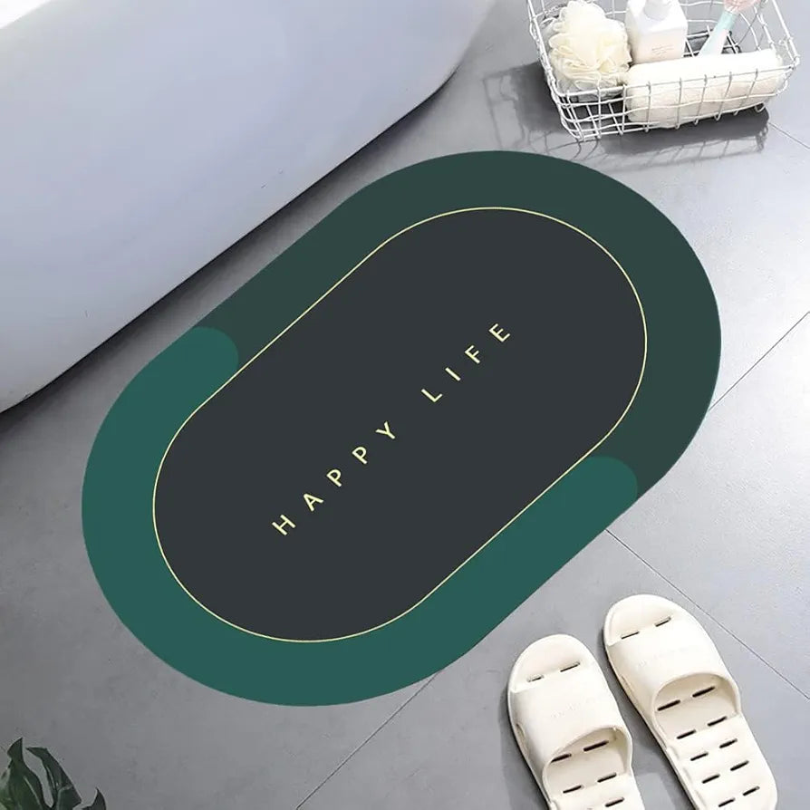 Status Contract Happy Life Water Absorbing Mat for Bathroom Colour Happy Life