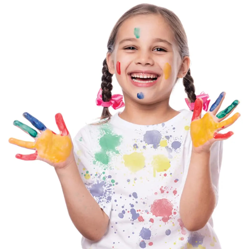Toykraftt Finger Paints For Kids| Non Toxic Washable Finger Paints| Child Safe Paints For 2 To 3 Years Old| 8 Shades X 100 Ml In A Pack Mega Kit - Paper