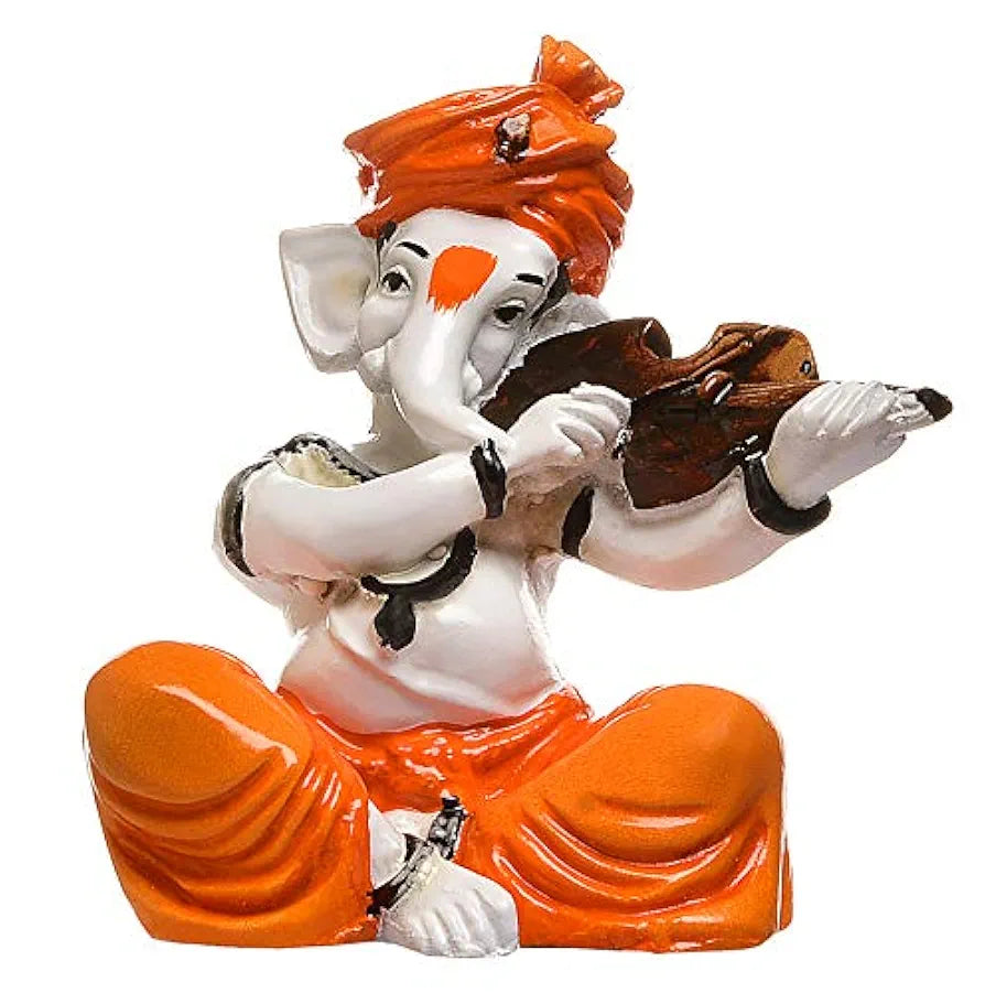 Karigaari India Karigaari Polyresine Ganesha Playing Guitar