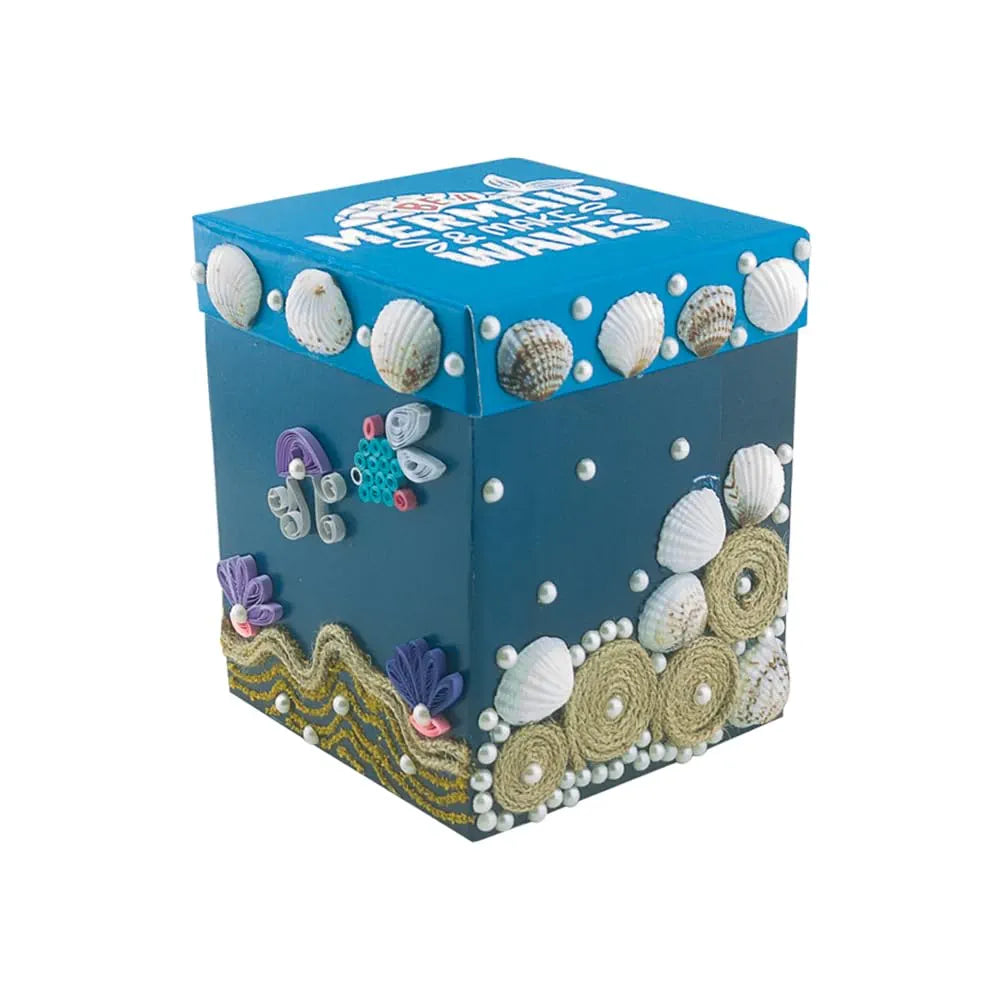 TOYKRAFTT 3-in-1 Craft Kit for Kids| Art and Craft Kit for Age 9 to 12 | DIY Mermaid Themed Gift for Girls| Paper Quilling, Sea Shell Craft, Painting Kit for Kids |Spellbinding Mermaids