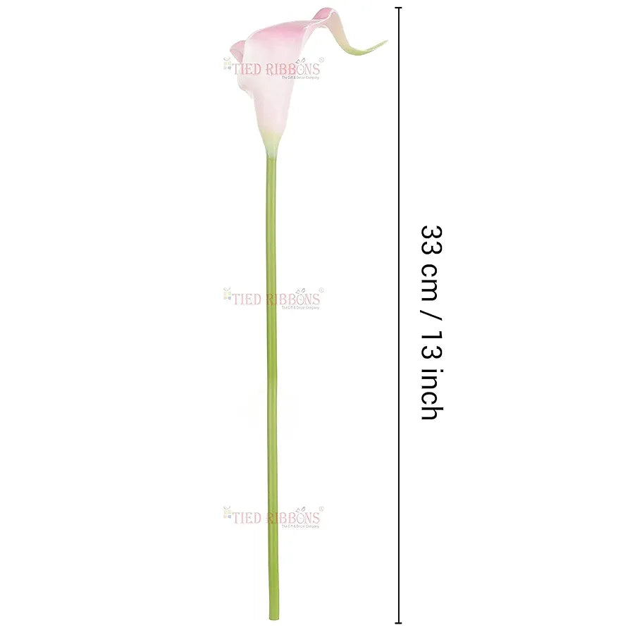 Artificial Calla Lily Flowers Bunch for Vase and Flower Pots 10 Pcs Pot Not Included