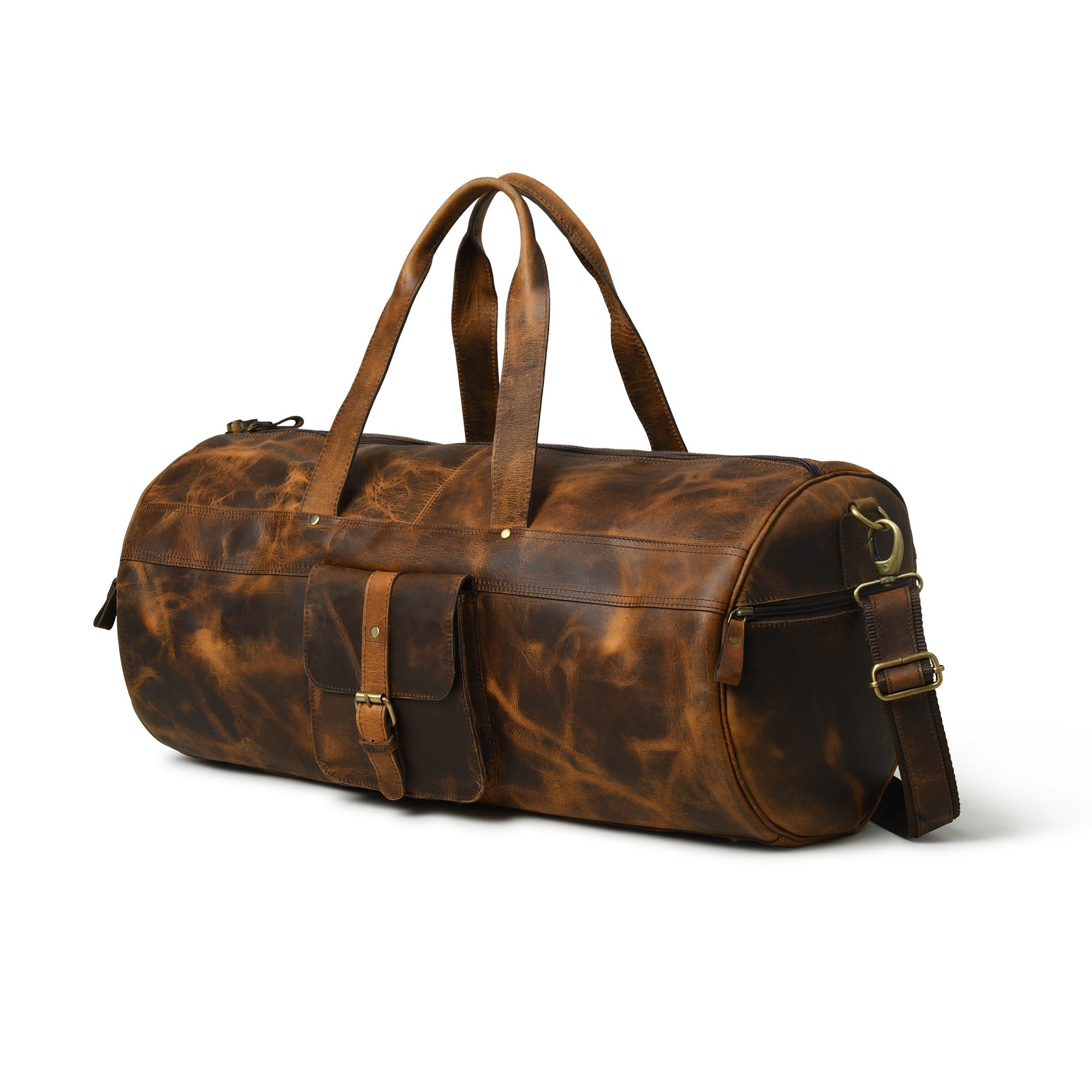 CraftShades 24 Inch buffalo leather duffle bag – Travel,Gym