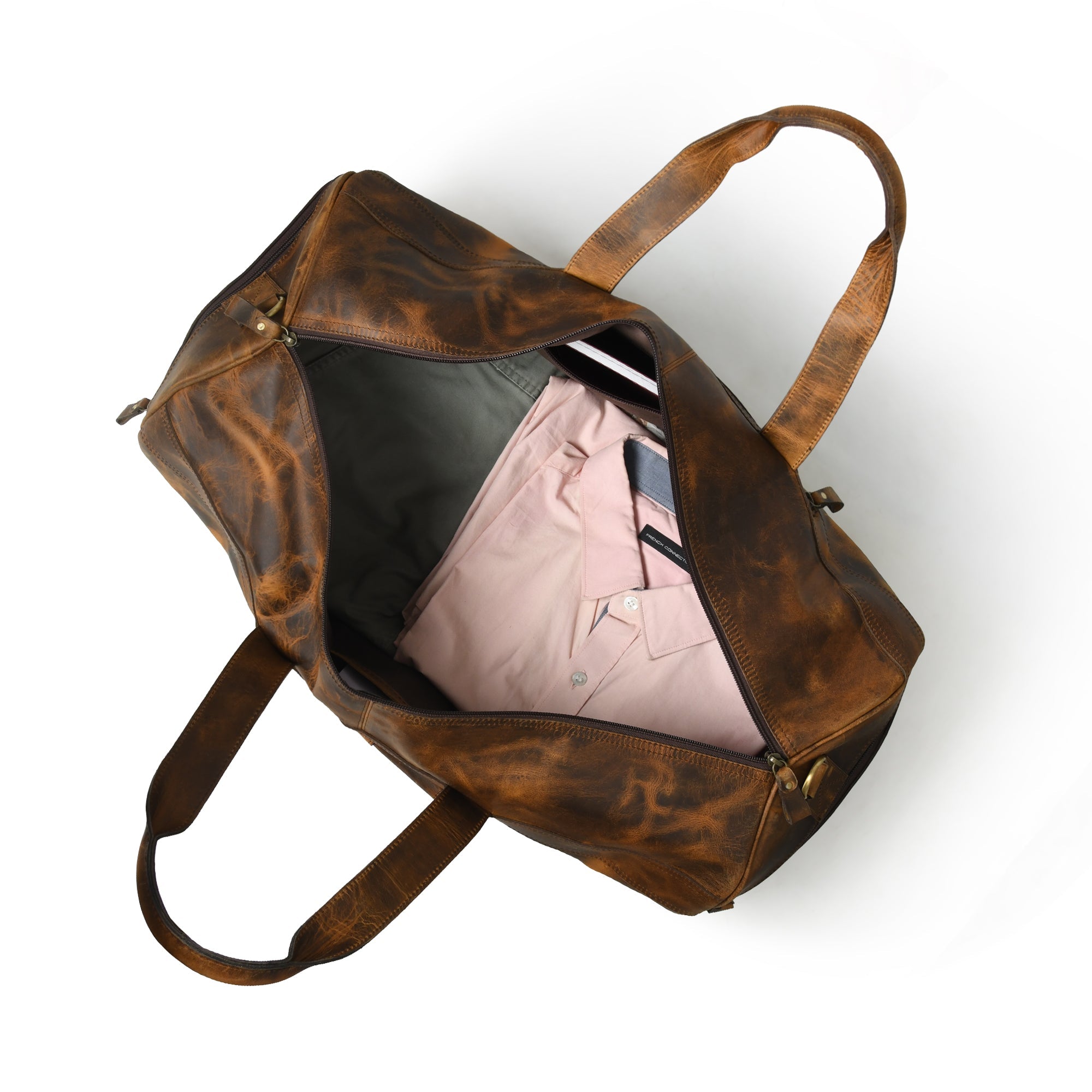 CraftShades 24 Inch buffalo leather duffle bag – Travel,Gym
