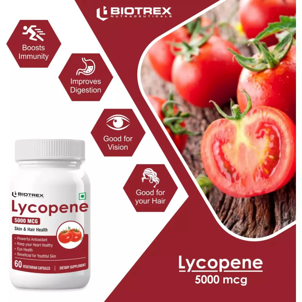 Biotrex Lycopene 5000mcg - 60 tabs