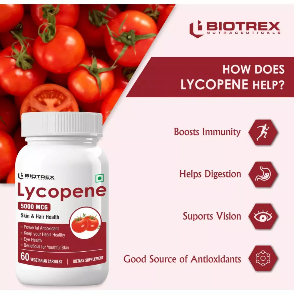 Biotrex Lycopene 5000mcg - 60 tabs