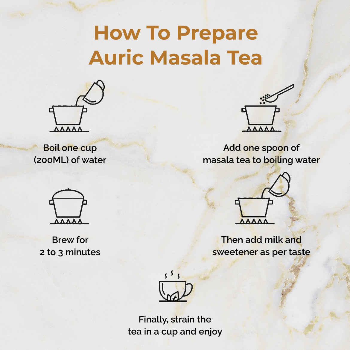Auric Masala Tea Kadak Masala Chai Powder with Moringa