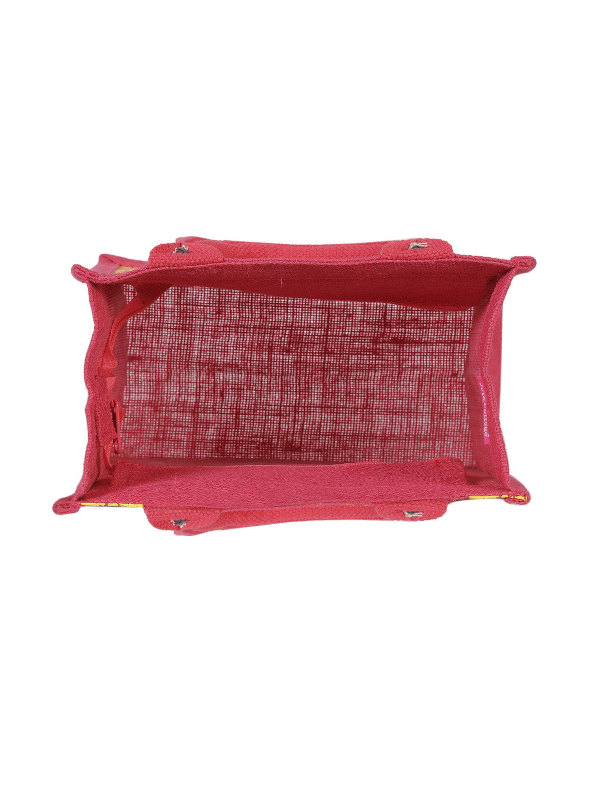 Jute Cottage Pocket Zipper Lunch Bag 100% Genuine Jute Stylish