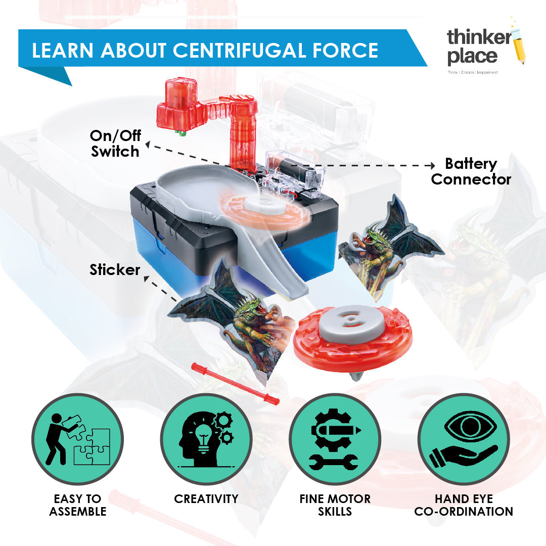 DIY Electric Top - Learn about Centrifugal Force