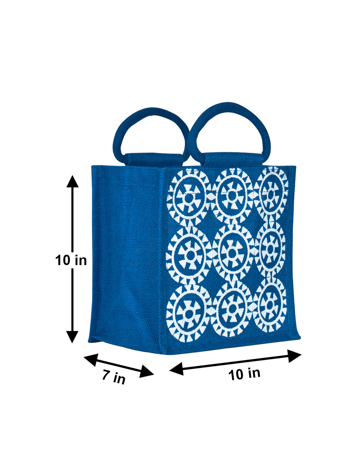 Jute Cottage Round Print All Over Lunch Zipper