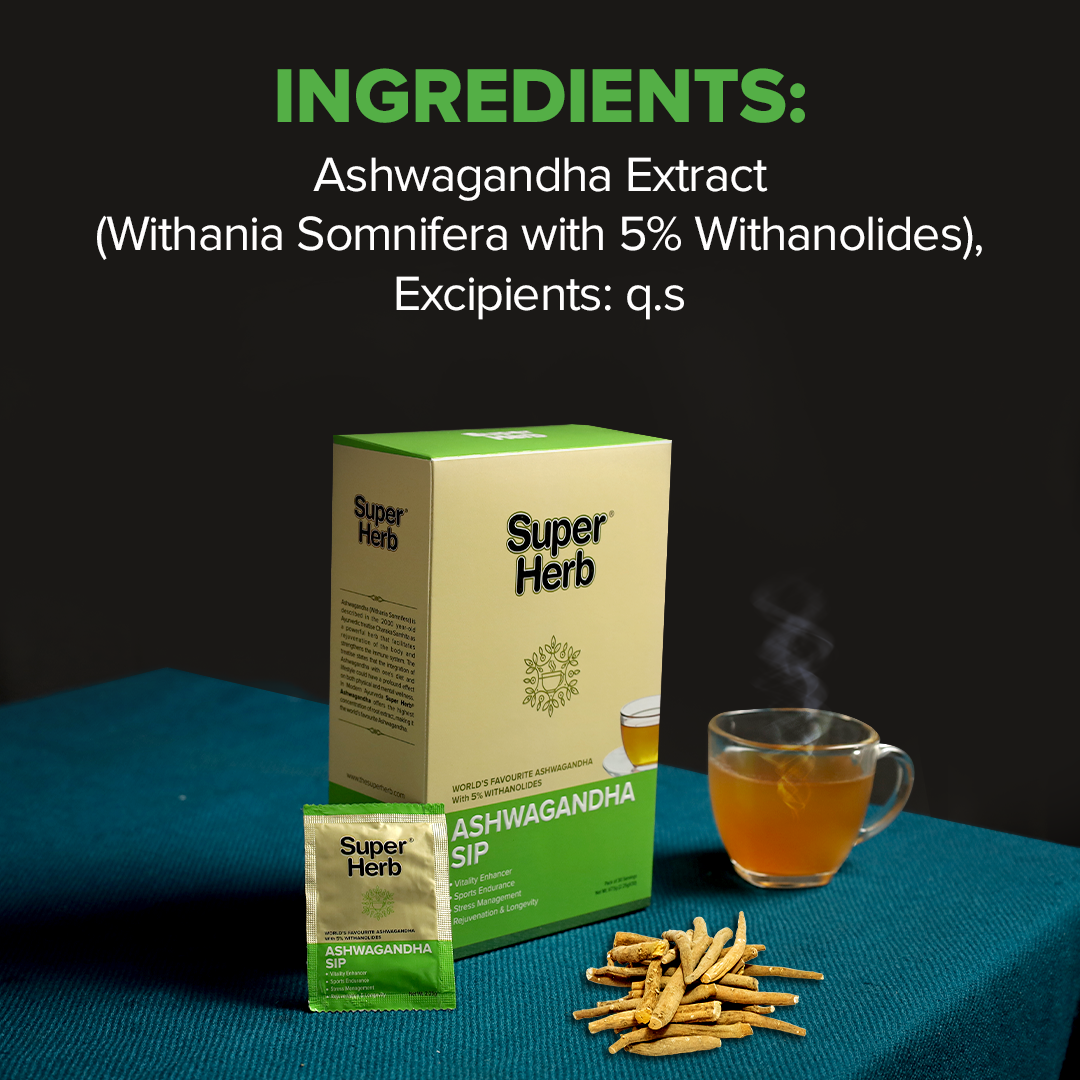 Genomelabs Super Herb Ashwagandha Tea - 30 packs