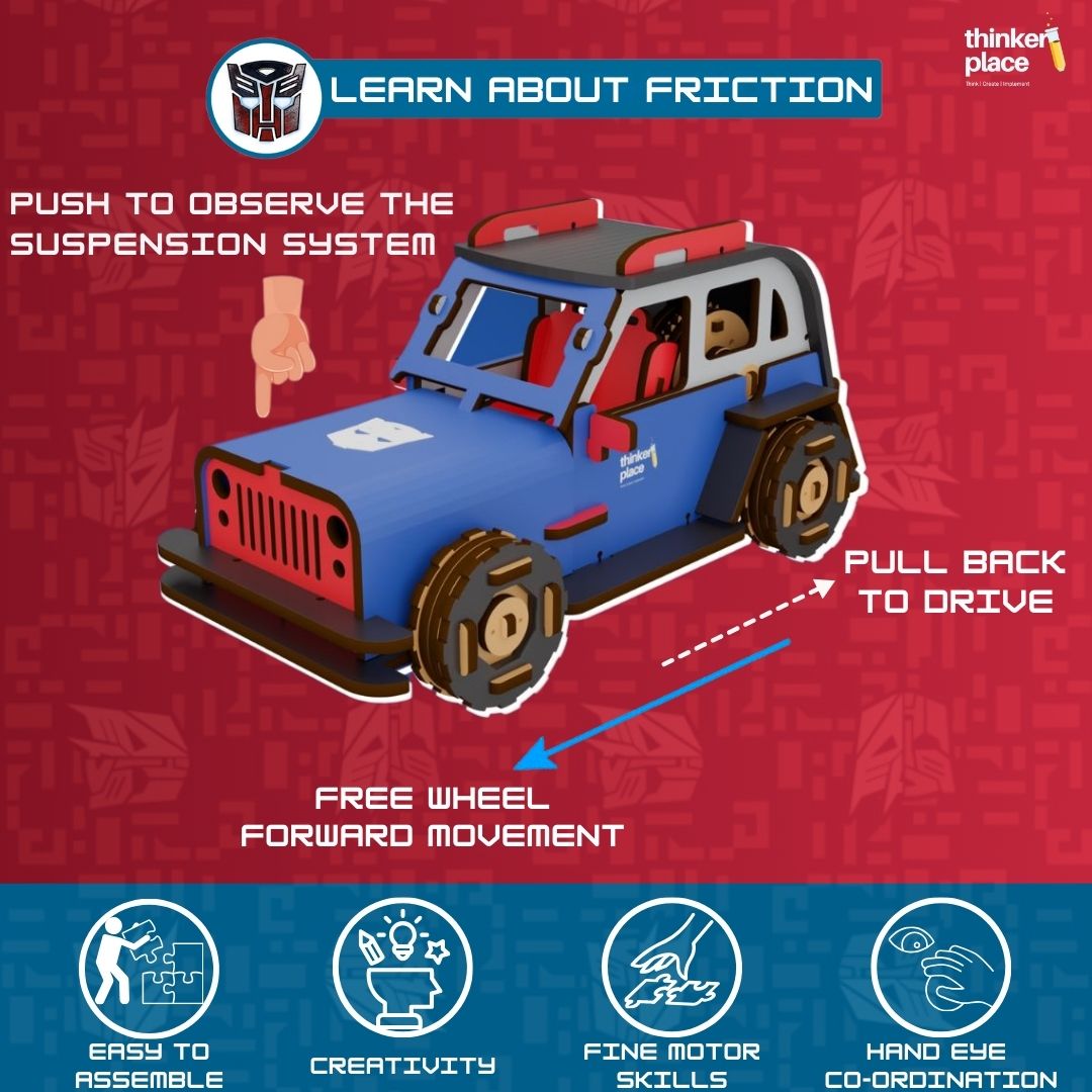 Transformers Optimus Prime DIY Car- Learn about Friction