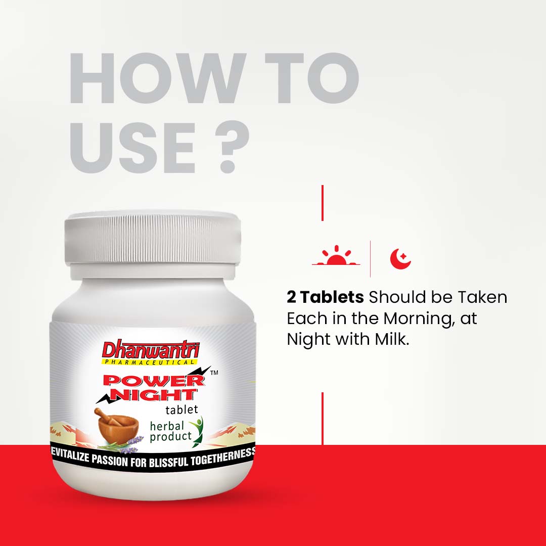 Dhanwantri Pharmaceutical Power Night Tablets - 40 Tabs