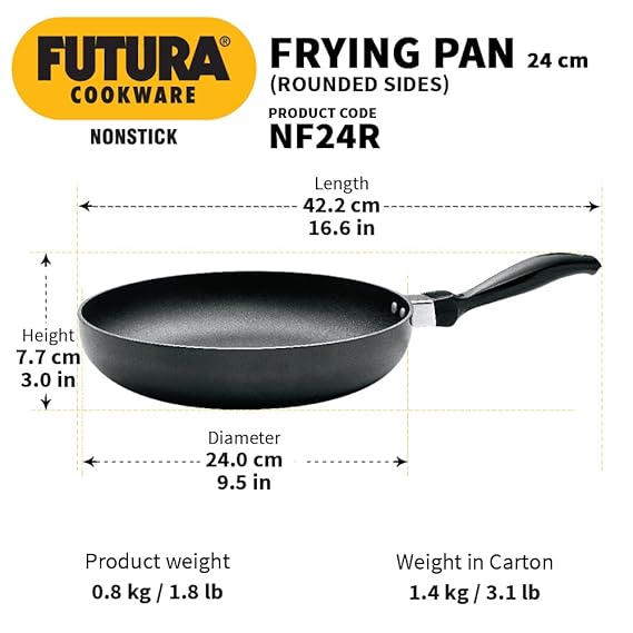 Hawkins Futura 24 cm Frying Pan Non Stick Fry Pan