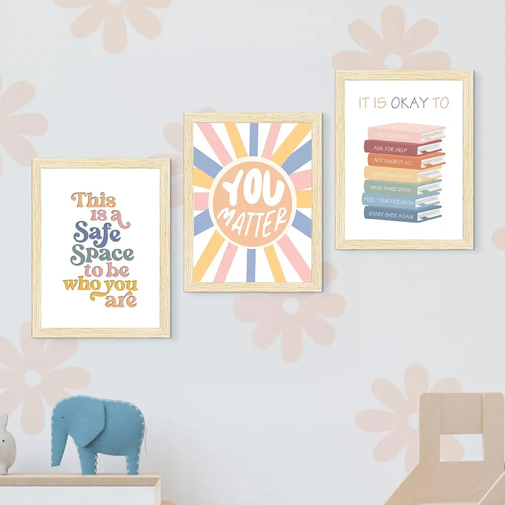 ArtX Paper Motivational -01 Quotes Wall Paintings Animals Set Of 6