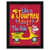 ArtX Paper Inspirational Quote Enjoy The Ride Wall Art Painting