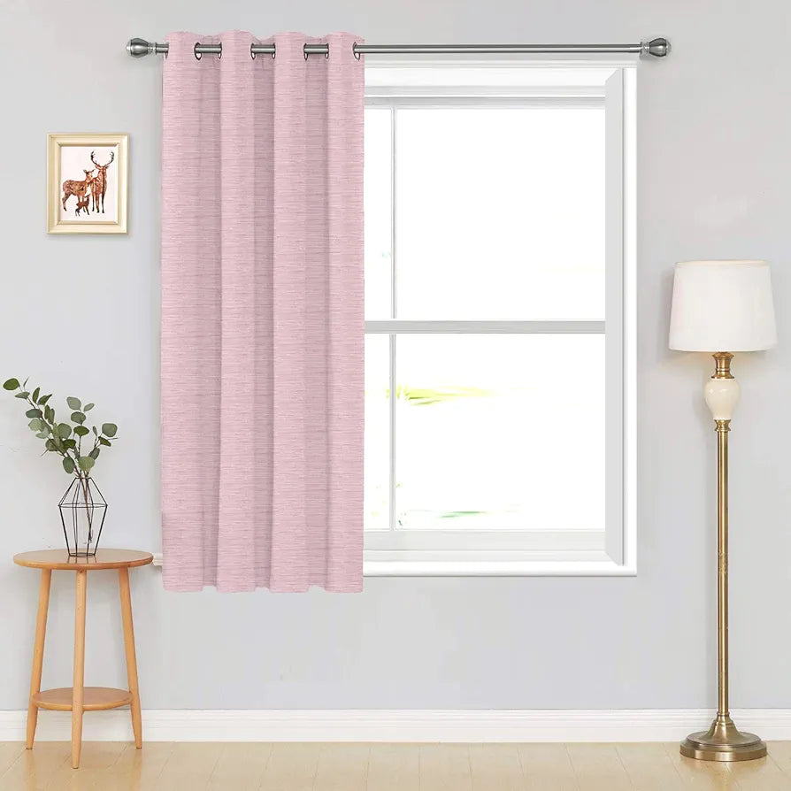 Divine Casa 5 Feet Blackout Window Curtain Thermal Insulated Noise Reducing & Room Darkening Polyester Panel Elegant Opaque Single Curtain Colour Rosybrown (Pack of 1)