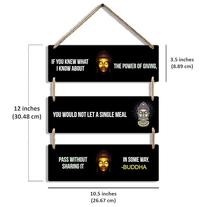 Sehaz Artworks Buddha Wall Hanging Home Decor Items Home Decoration Items For Office  -3-0022