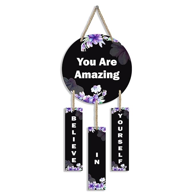 Sehaz Artworks Wooden Wall Hangings for Home Decoration Home Decor Items for Living Room Positive Quotes