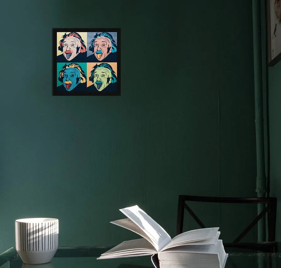 ArtX Paper Albert Einstein Wall Art Painting Multicolor