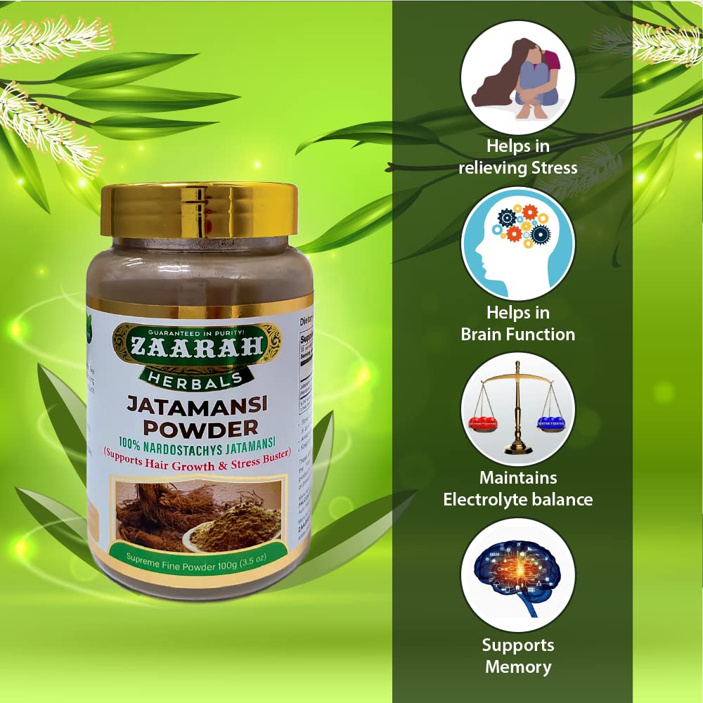 Zaarah Herbals Jatamansi Powder - 100 gms
