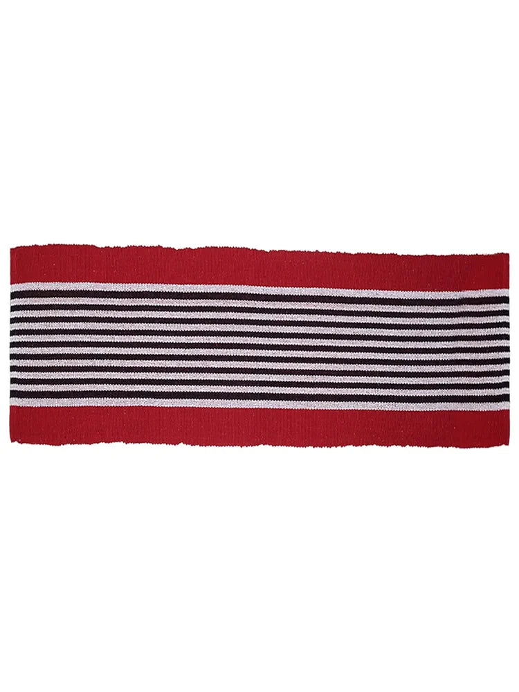 Saral Home Stripe Designer Soft Cotton Durable & Washable Multipurpose Runner