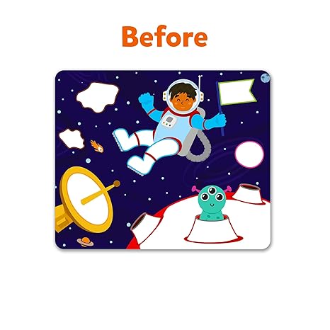 Skillmatics Art Activity Dot It Space No Mess Sticker Art for Kids Craft Kits Diy Activity