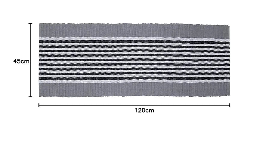 Saral Home Stripe Designer Soft Cotton Durable & Washable Multipurpose Runner