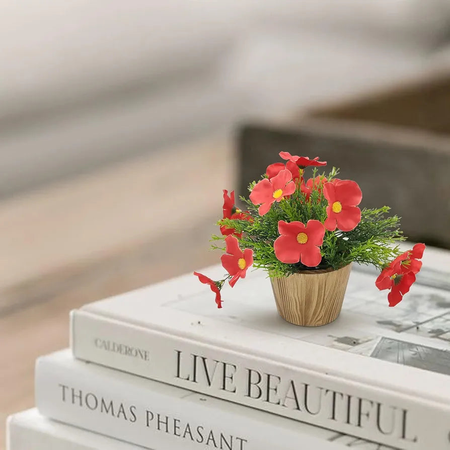 Artificial Flower in Grass with Pot Artificial Flora -8419