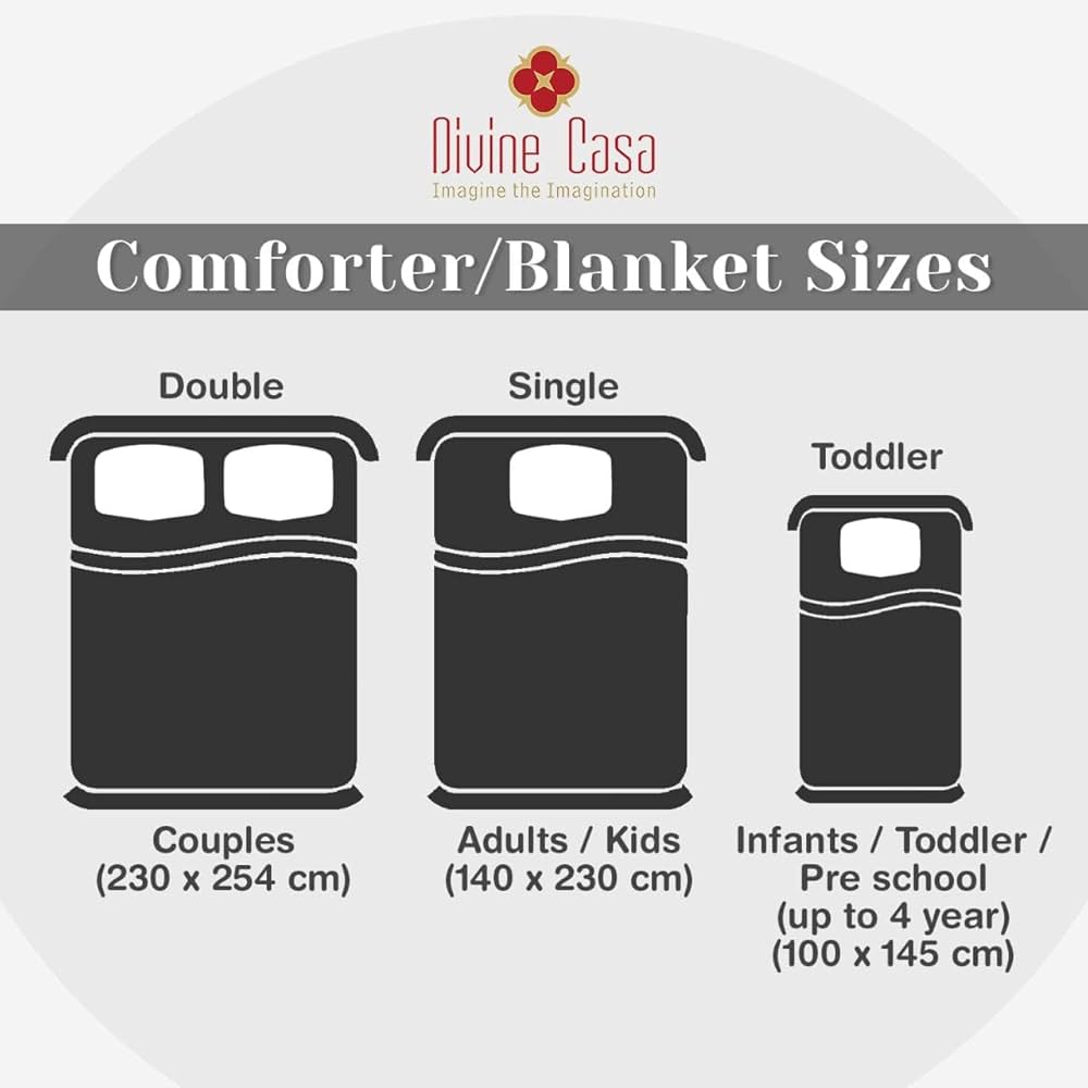 Divine Casa 120 GSM Microfiber Single Bed Comforter Soft & Lightweight Reversible AC Blanket Colour Dark Sapphire