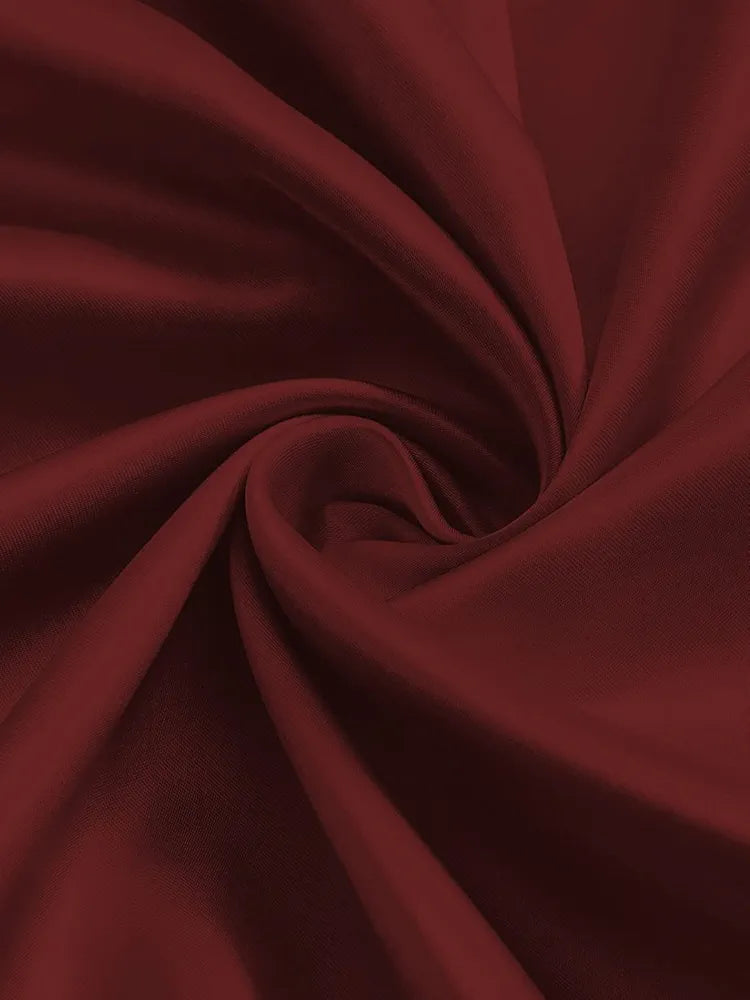 Divine Casa Micro Satin Semi Blackout Door Curtain 7 Feet  Colour Maroon Room Darkening Polyester Panel with Metal Eyelets (Pack of 1)