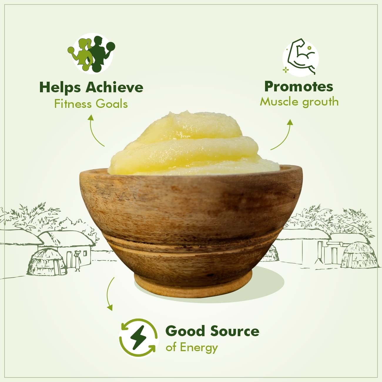 Jivika Pure Natural Bilona Cow Ghee - 1000 ml