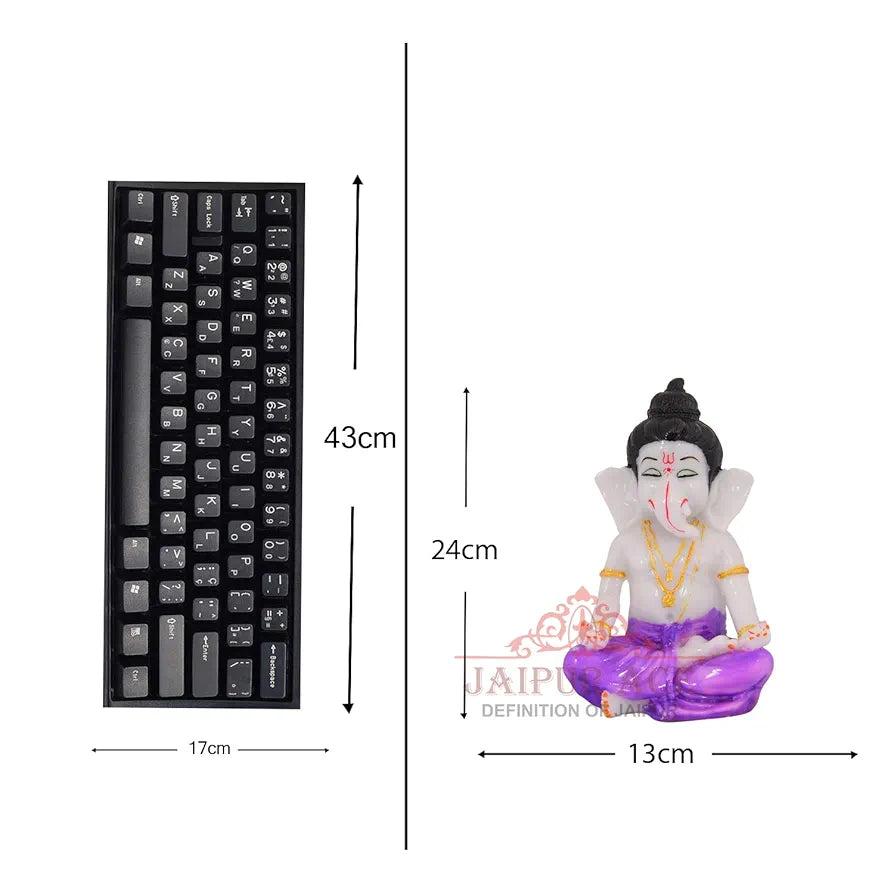 Jaipur Ace Beautiful Vinayak Ji Statue Meditation Ganesha Blue