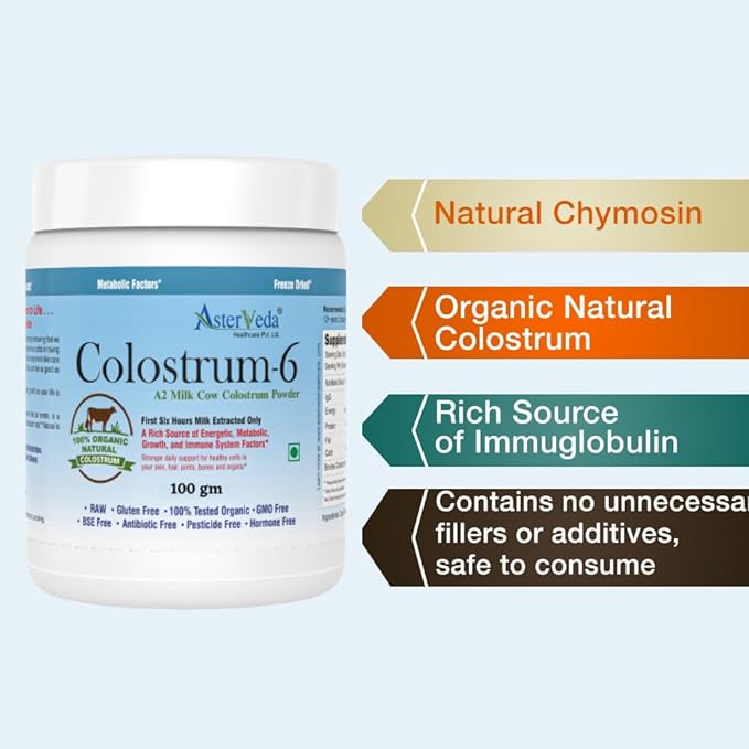 Asterveda Immune Tree Organic Cow Colostrum Powder - 100 gms