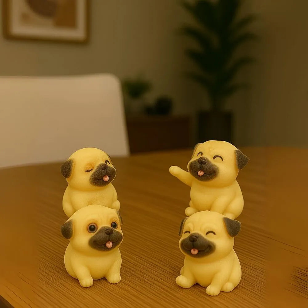 Satyam Kraft Resin 1 Set  Dog Miniature Figurines Decorative Showpiece