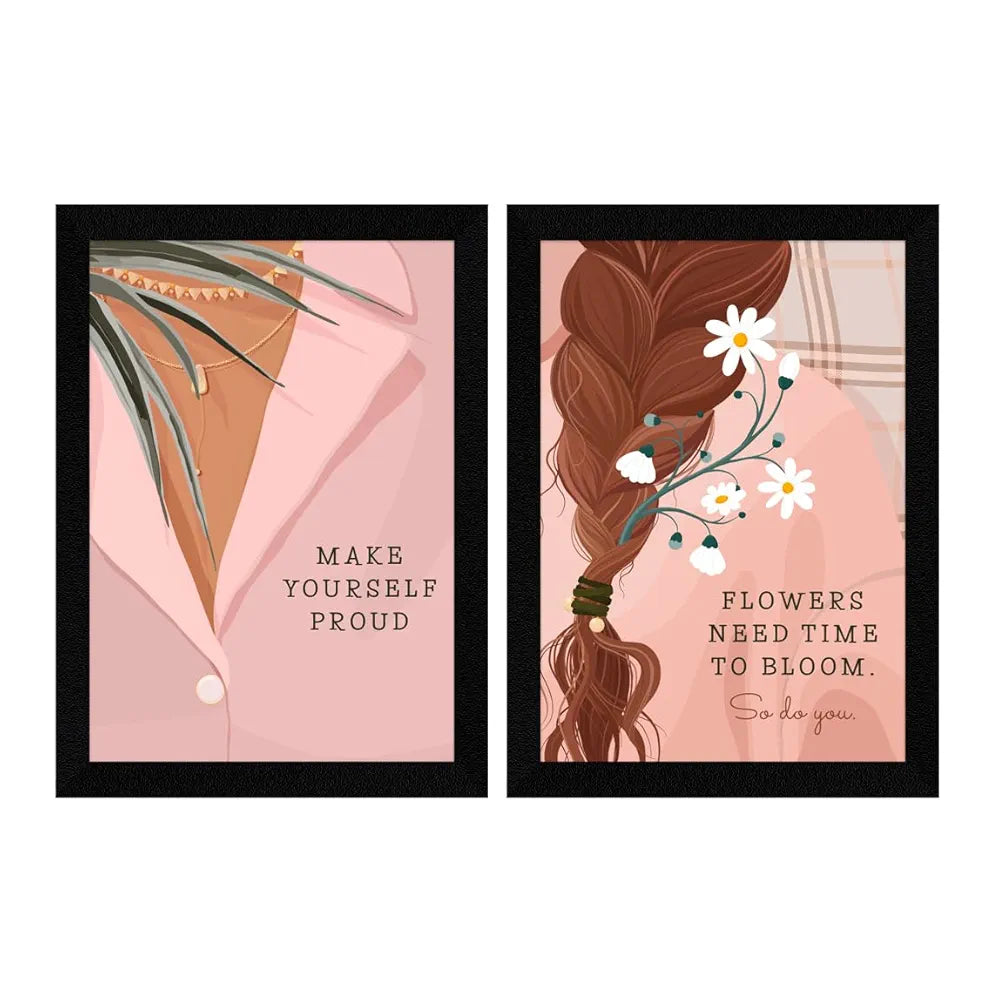 ArtX Paper Women Self Love Motivational Quotes AXDD00119-MOT Wall Fram ...
