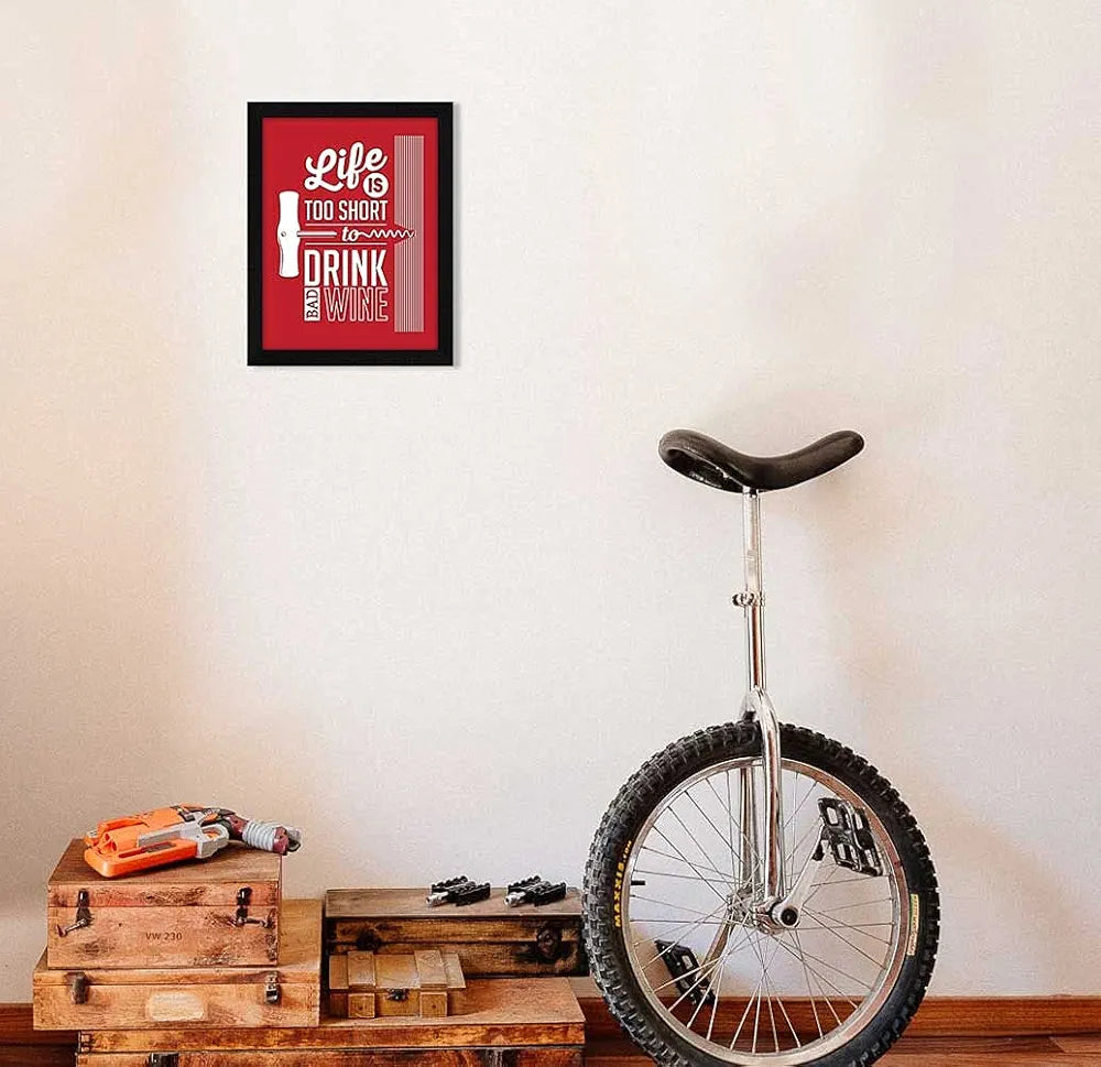 ArtX Paper Food/Beverage Quote Wall Frame Art Painting