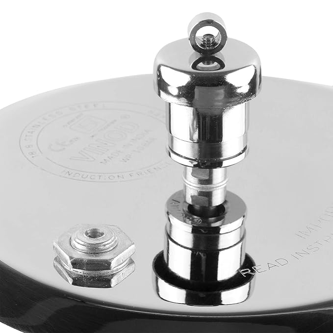 Vinod Stainless Steel Pressure Cooker 2 Litres | Also use as Deep Fry pan | Sandwich Bottom