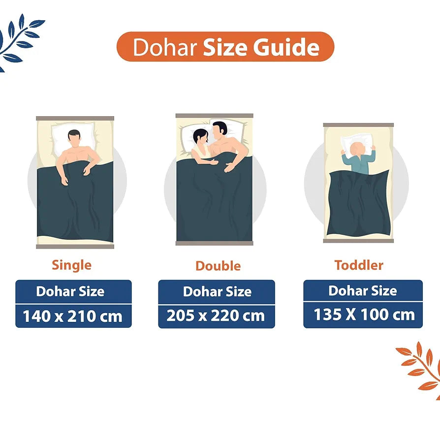 Divine Casa 120 GSM Microfiber Single Kids Dohar Soft & Lightweight Throw Blanket Geometric Pattern Colour Blue and Grey