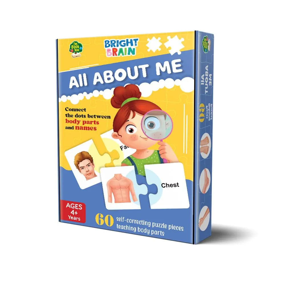 The Book Tree All About Me Puzzle for Kids | 60 Self-Correcting Body Parts Puzzle Pieces | Human Body Learning Toy for Toddlers & Preschoolers Age 4+ | Educational Gift for Boys & Girls