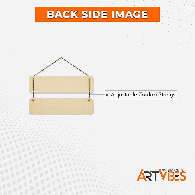 Artvibes Work Hard Motivational Quote Wall Hanger for Home Decor | Office | Set of 2