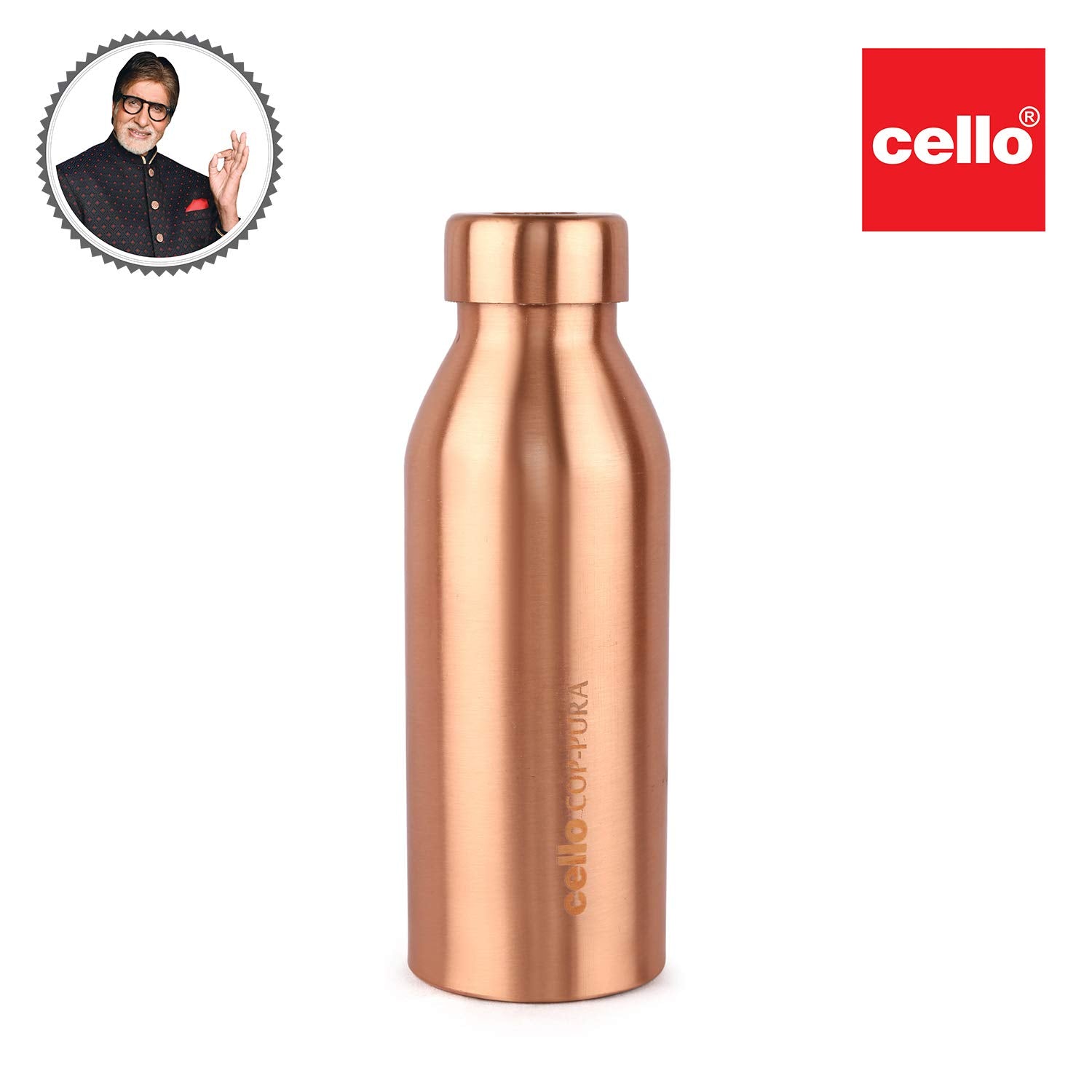 Cello Cop-pura Moksha Copper Bottle | 750 ml